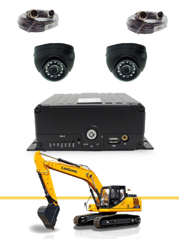 Комплект видеонаблюдения 2 AHD камеры для спецтехники MDR 8210 (SD+HDD) Best Electronics